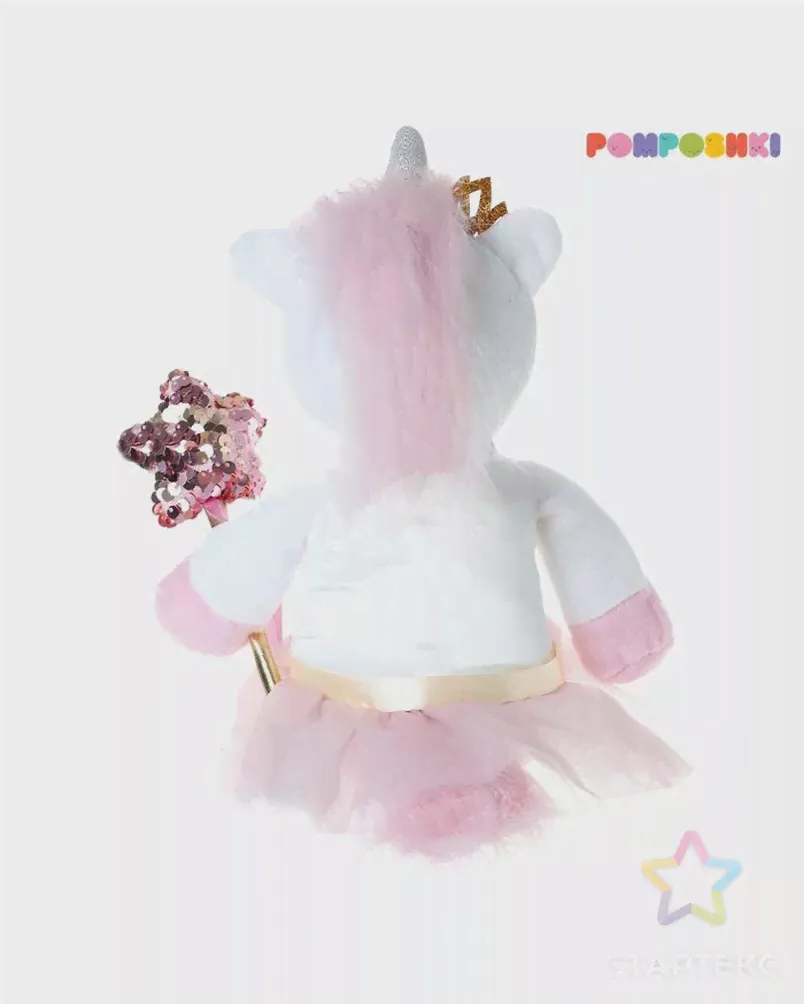 POMPOSHKI Мягкая игрушка единорожка фея, 21 см-3
