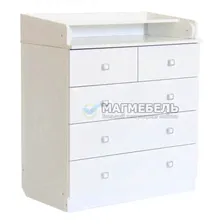 Пеленальный комод Фея 1780 Белый