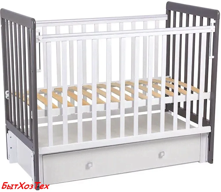 ФЕЯ КРОВАТЬ ДЕТСКАЯ ФЕЯ 328-01 БЕЛЫЙ-ГРАФИТ (1 КОР)
