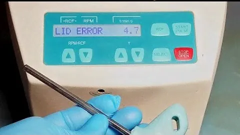 Lid Error 4.7 Repair on EBA 200 Centrifuge & Top cover replacement