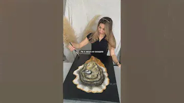 Оригинальная картина «Золотая устрица» #art #дизайнинтерьера #устрица