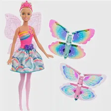 Barbie Игрушка фея с леющими крыльями