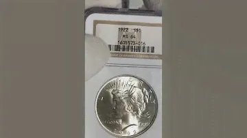 МИРНЫЙ ДОЛЛАР В СТАРОМ СЛАБЕТ #монеты #нумизматика #серебро #золото #coin #money #coincollecting